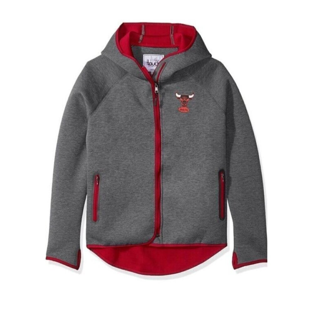 NBA Chicago Bulls Drop Kick Jacket Womens Small Touch by Alyssa Milano Grey